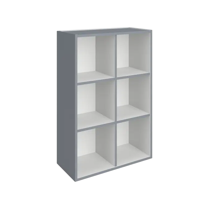 W1000 Wall Cabinet - Open Cubicle Storage - Adjustable Shelves