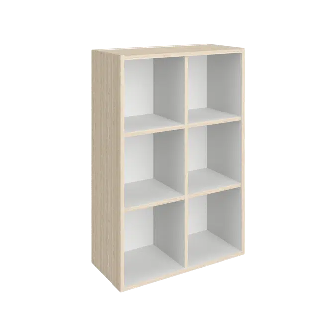 W1000 Wall Cabinet - Open Cubicle Storage - Adjustable Shelves