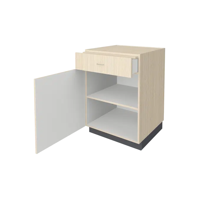 B3310 Door/Drawer Storage with Pull-Out Writing Surface, Left Hinged