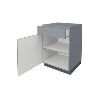 Image pour B3310 Door/Drawer Storage with Pull-Out Writing Surface, Left Hinged