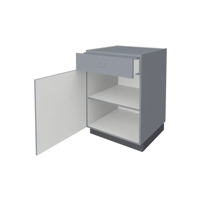 B3310 Door/Drawer Storage with Pull-Out Writing Surface, Left Hinged