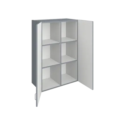 Image for W1040 Cubicle Storage with Doors - Adjustable Shelves