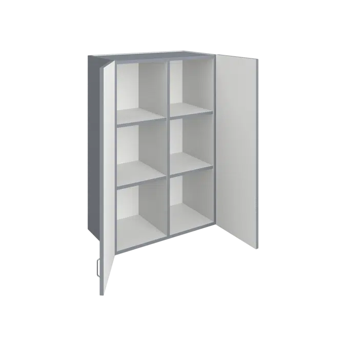 W1040 Cubicle Storage with Doors - Adjustable Shelves