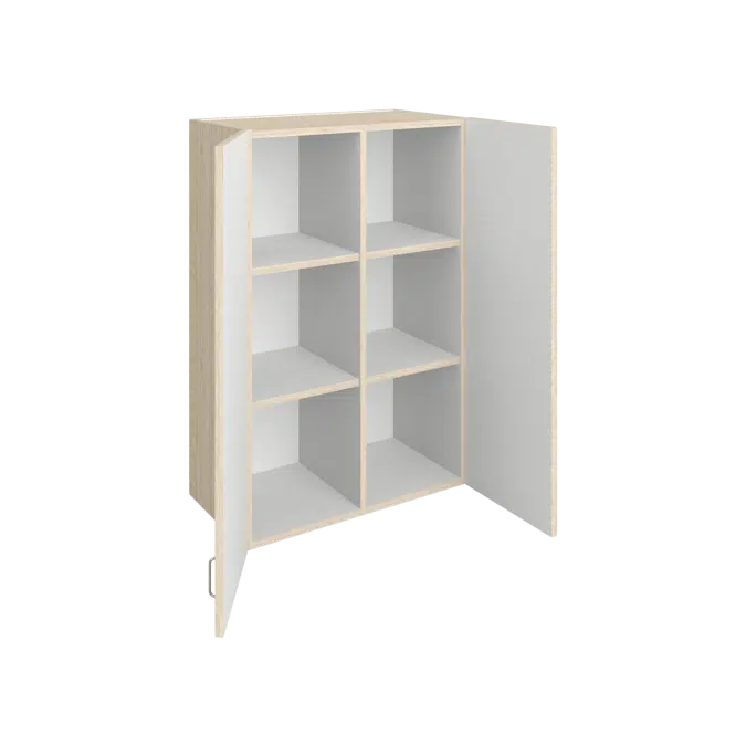 W1040 Cubicle Storage with Doors - Adjustable Shelves