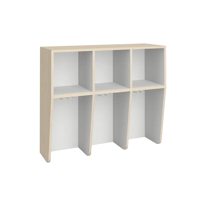 Y8220 Three Student Locker - Standard Top