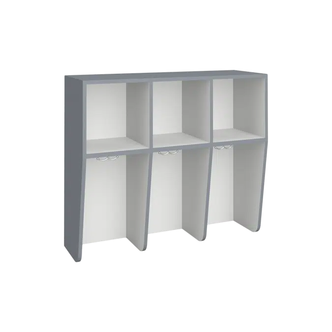 Y8220 Three Student Locker - Standard Top