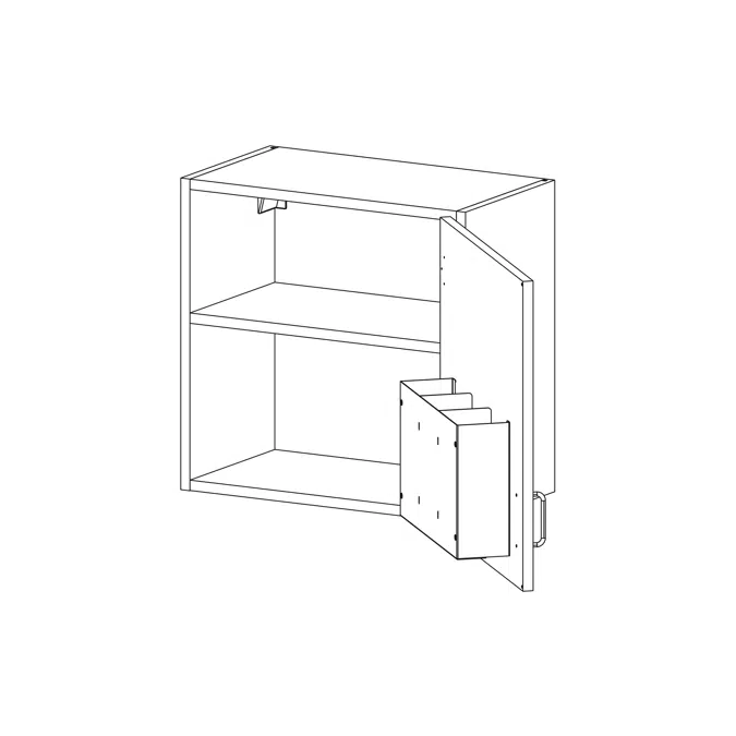 ELEVATE by Case Systems - PW912 - Wall-mounted Cabinet - Wall