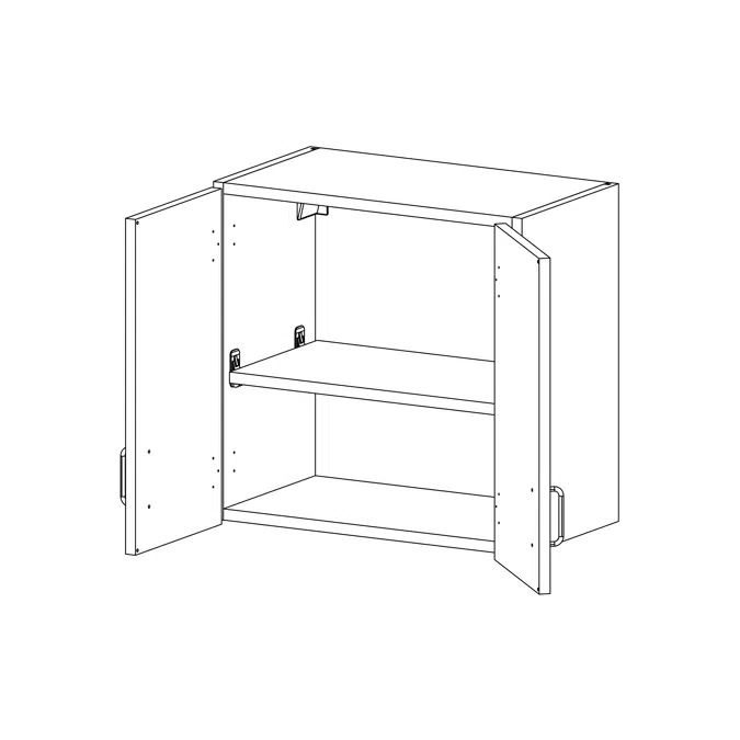 ELEVATE by Case Systems - PW010 - Wall-mounted Cabinet - Wall