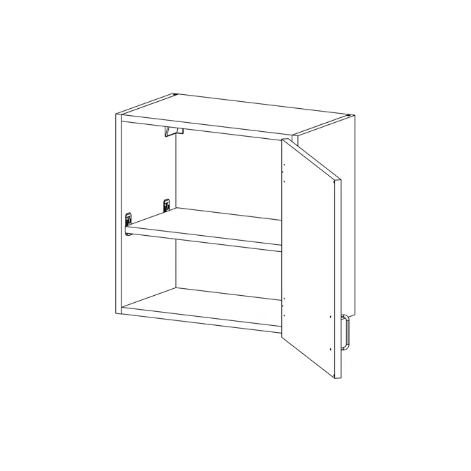 ELEVATE by Case Systems - PW012 - Wall Mounted Cabinet - Wall