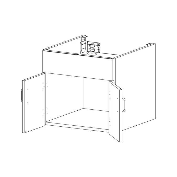 ELEVATE By Case Systems - PB210 - Wall-mounted Cabinet - Sink
