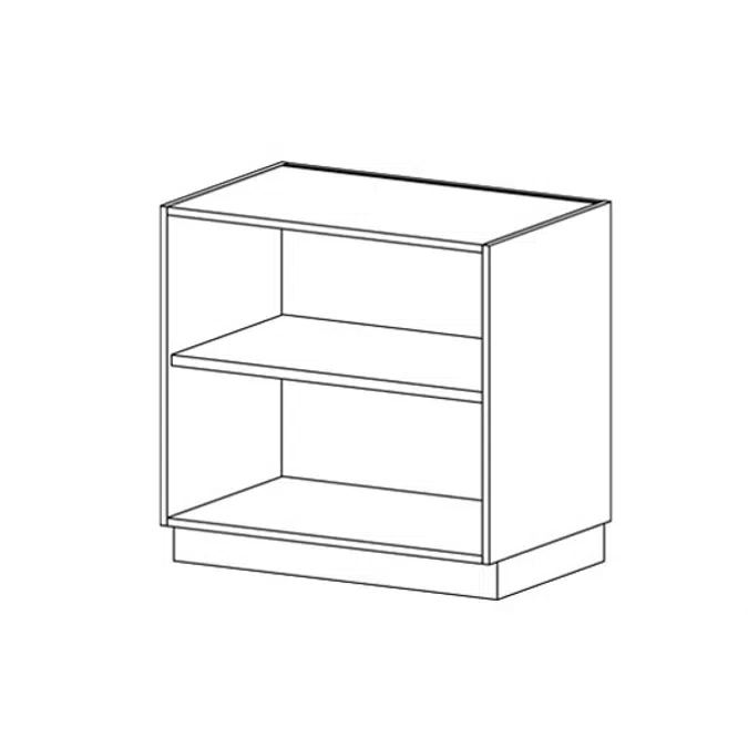 B0000 Base Cabinet - Open Storage