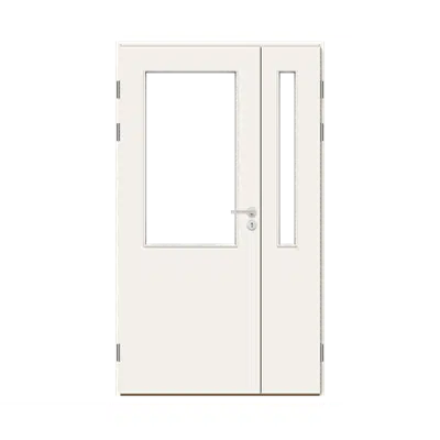 Image for Interior Door HP S3 Glass 05, Double Unequal