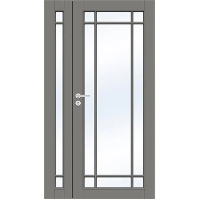 (DISCONTINUED) Interior Door Craft 134 Double unequal