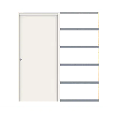 Interior Door HP 40D Sliding Single InWall 96 (122) mm için görüntü