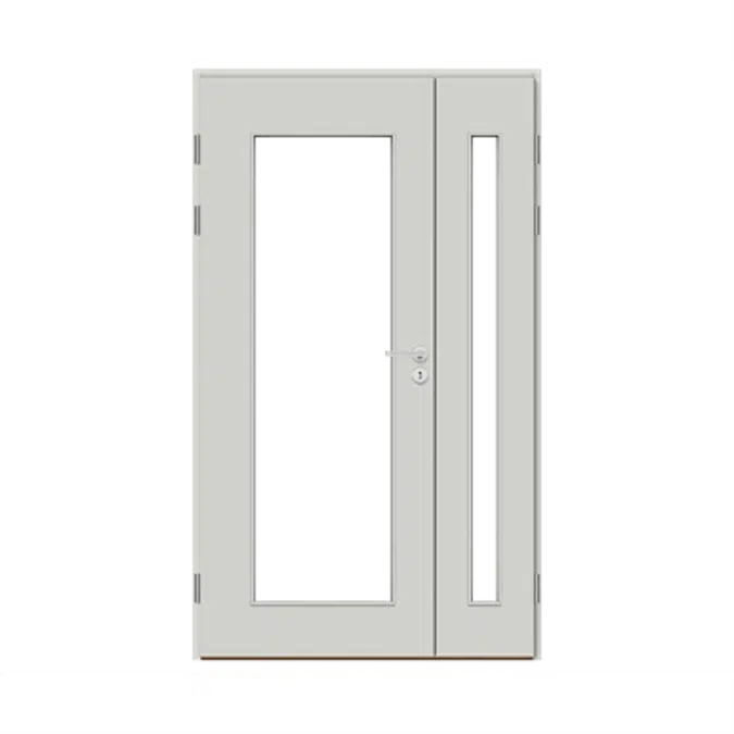 Interior Door HP S6 Glass 10 Double Unequal