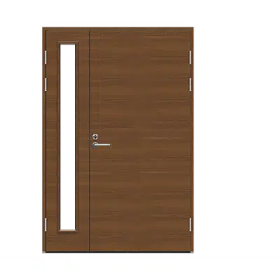 Image pour Exterior Door Function F2090+AL1200 W69 Veneered Double Unequal
