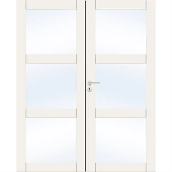 BIM objects - Free download! Interior Door Unique 507 Double equal ...