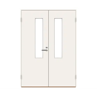 Image for Interior Door HP S41 Glass Custom Double Equal