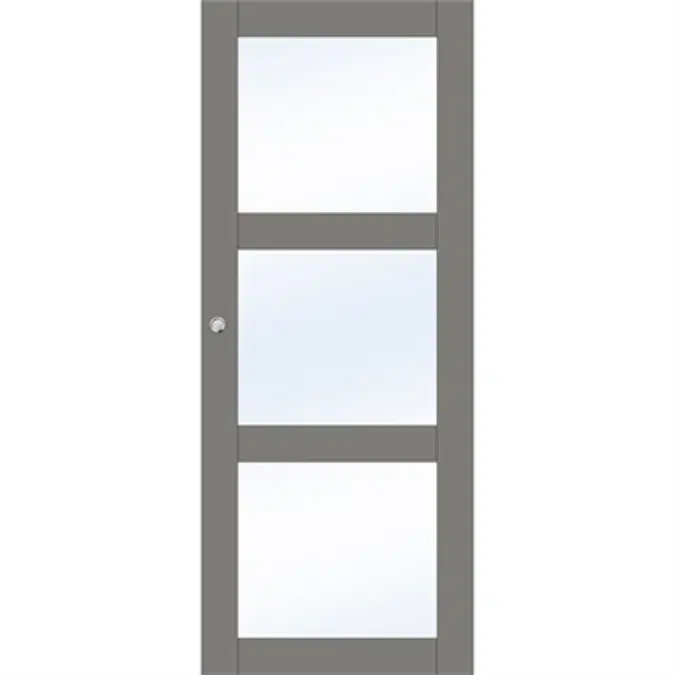 Interior Door Unique 507 Single Sliding Wall mounted