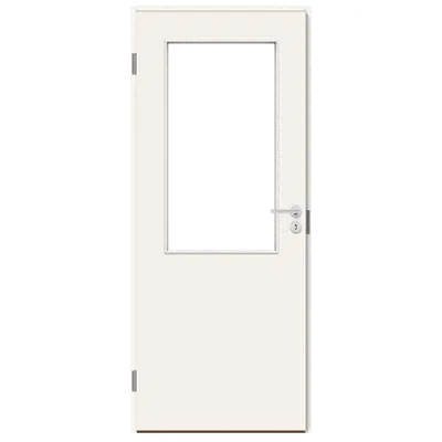 Interior Door HP 40D Rebated Glass 05, Single