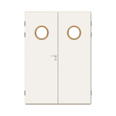 Interior Door HP S6 Glass Round Double Equal