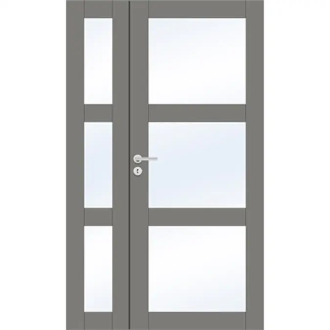 Interior Door Unique 507 Double unequal