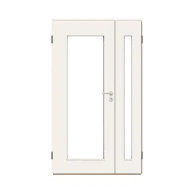 Interior Door HP 40D Rebated Glass 10, Double Unequal