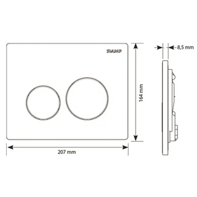 Sphere Flush Plate For Ingenio