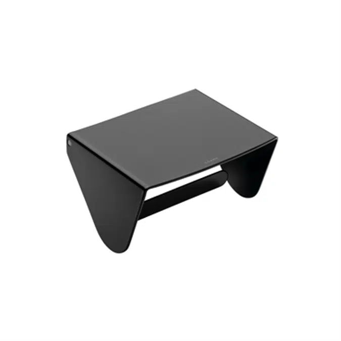 BLACK AND WHITE Paper holder with cover