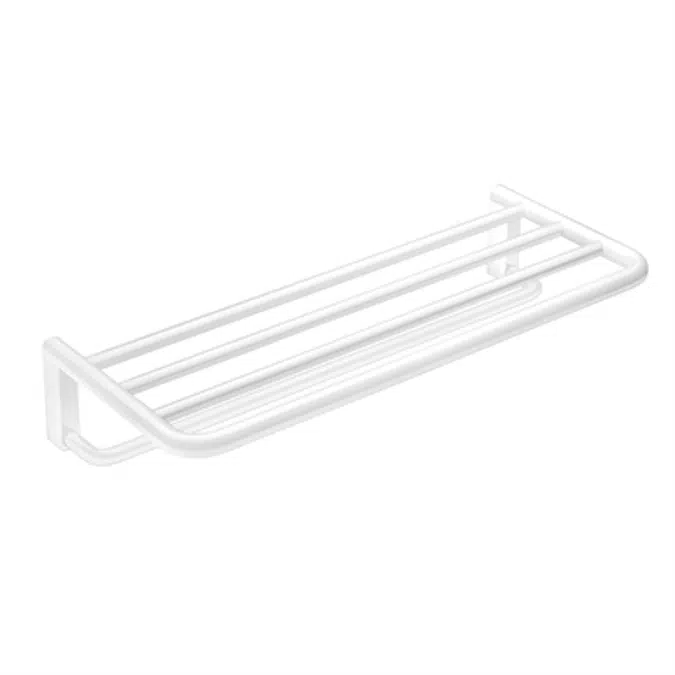 BLACK AND WHITE Towel rack shelf