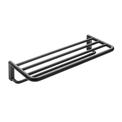 BLACK AND WHITE Towel rack shelf图像