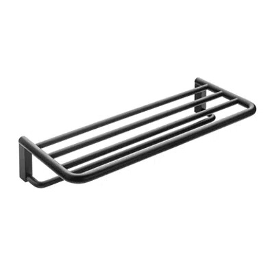 Image for BLACK AND WHITE Towel rack shelf