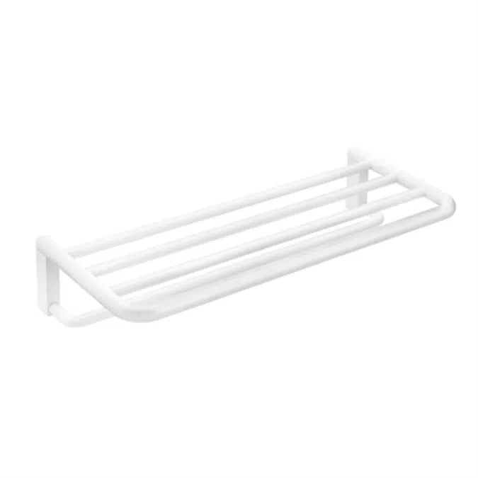 BLACK AND WHITE Towel rack shelf