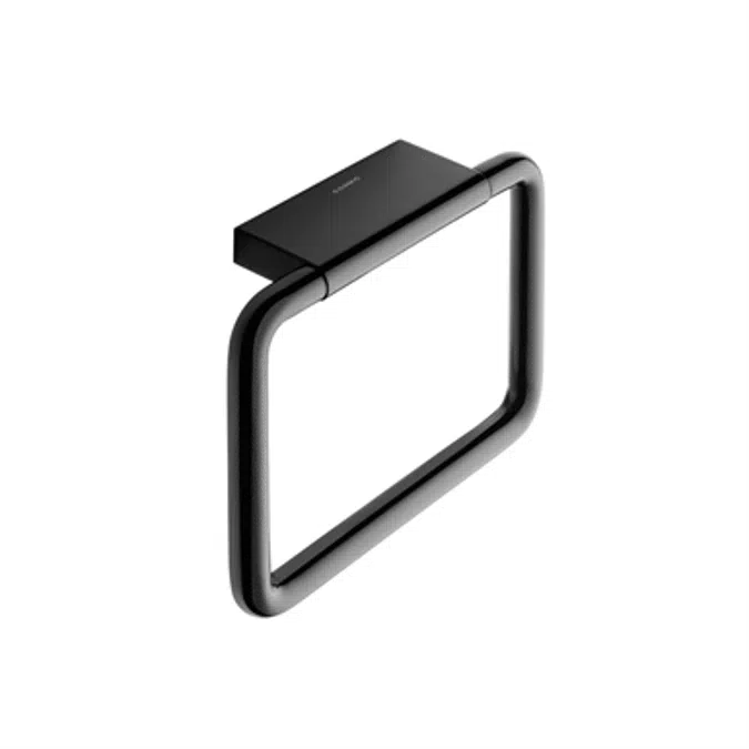 BLACK AND WHITE Towel ring