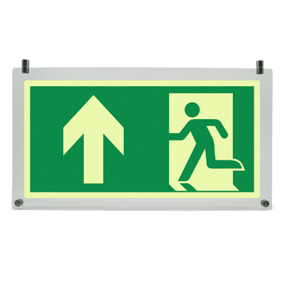 Emergency exit sign - up arrow left图像