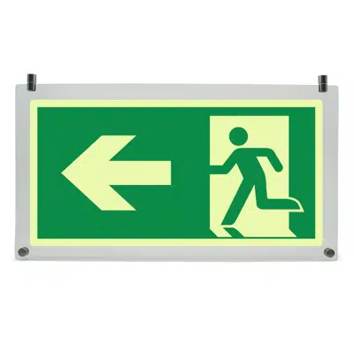 Emergency exit sign - arrow left图像