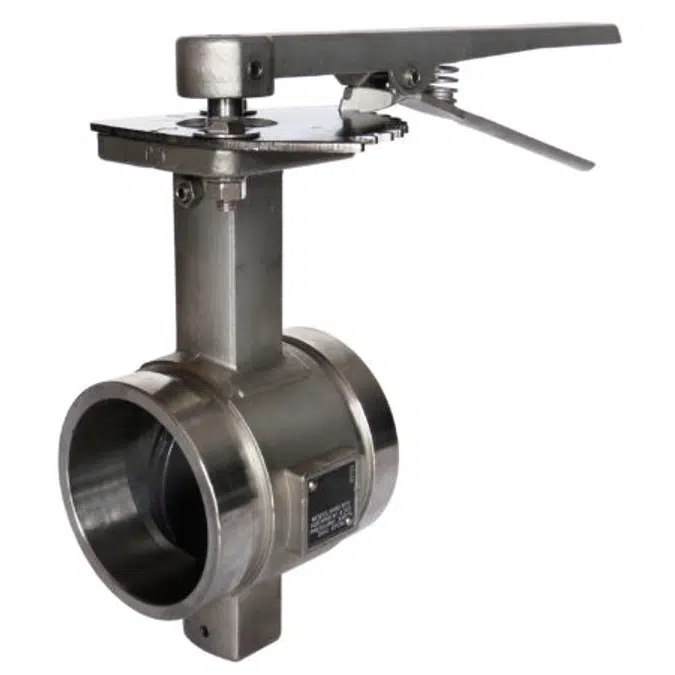 Fig B480 - Grooved End Stainless Steel Butterfly Valve with Lever Handle
