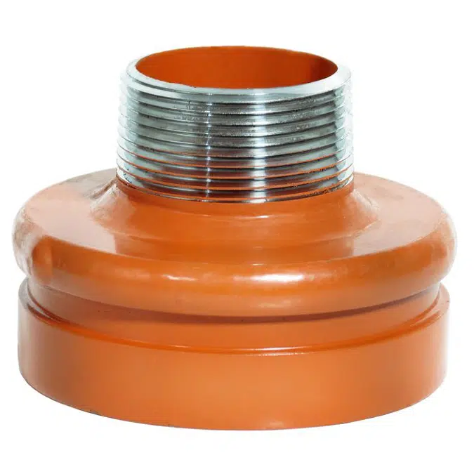 BIM objects - Free download! Fig. 7076 - Gruvlok® Reducer, Threaded, Gr ...