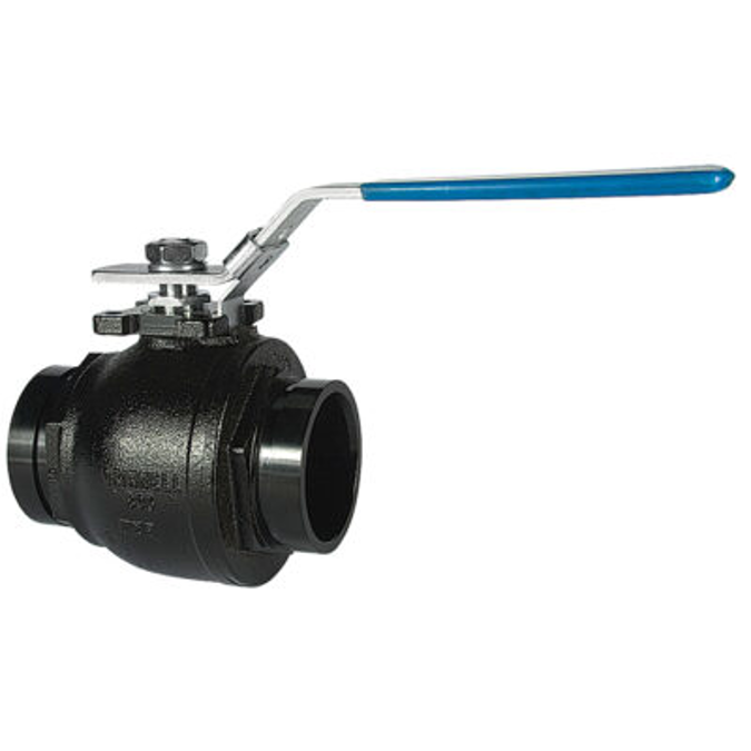 Fig. BV835 - Grooved End Ball Valve with Lever Handle and Gear Operator