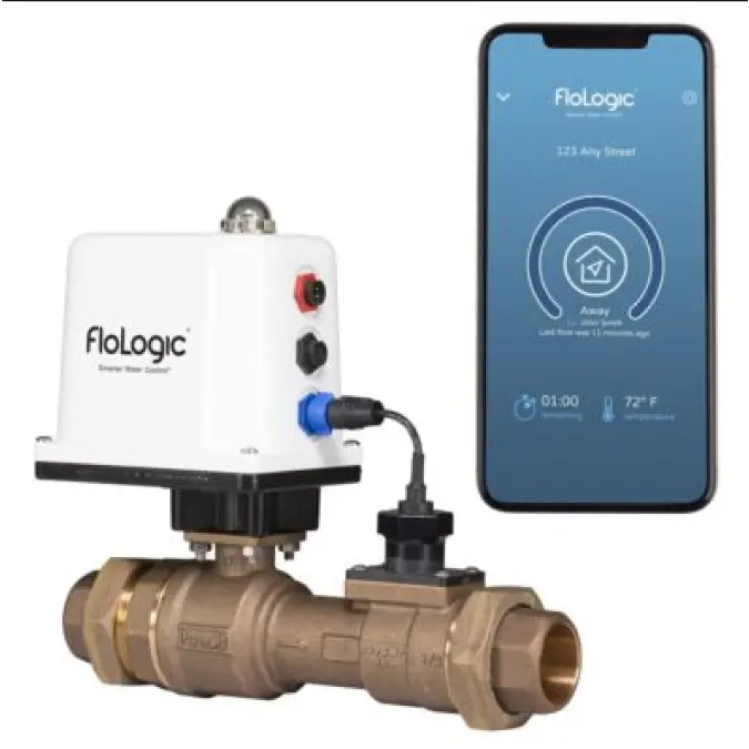 FloLogic 1.5-Inch Leak Detection and Auto Water Shutoff System with Gateway Connect