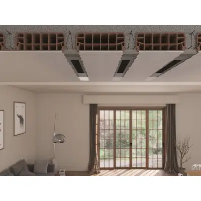 Image for System for flexural strength reinforcement of hollow bricks and cement slabs