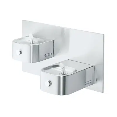 Image for EDFP217C Elkay Soft Sides Bi-Level Fountain Non-Filtered Non-Refrigerated Stainless