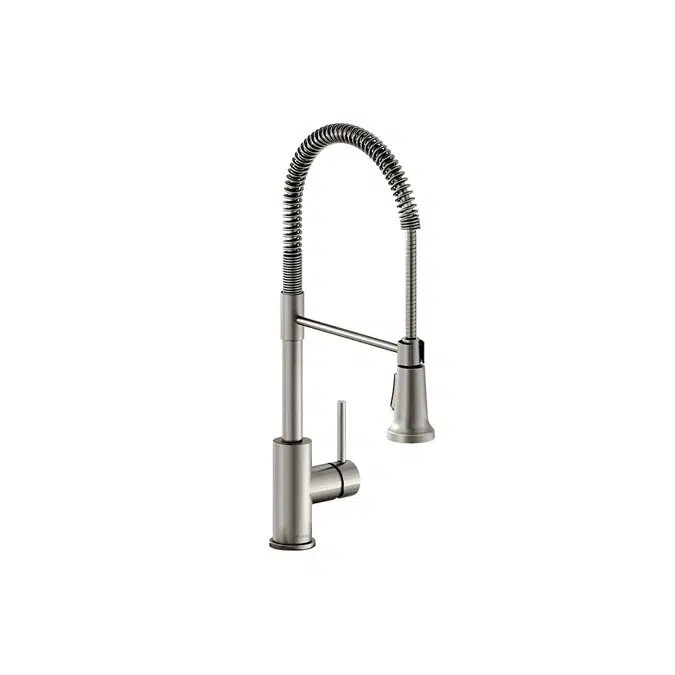 LKAV2061CR_LS_BKCP_MBCR Avado® Single Hole Kitchen Faucet with Semi-professional Spout and Lever Handle