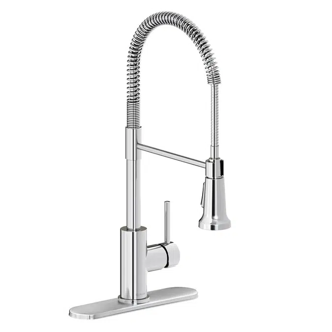 LKAV2061CR_LS_BKCP_MBCR Avado® Single Hole Kitchen Faucet with Semi-professional Spout and Lever Handle