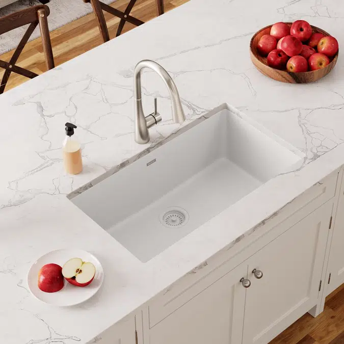 ELGRU13322GT0_GS0_BK0_WH0_MC0 Quartz Classic® 33" x 18-7/16" x 9-7/16" Single Bowl Undermount Sink