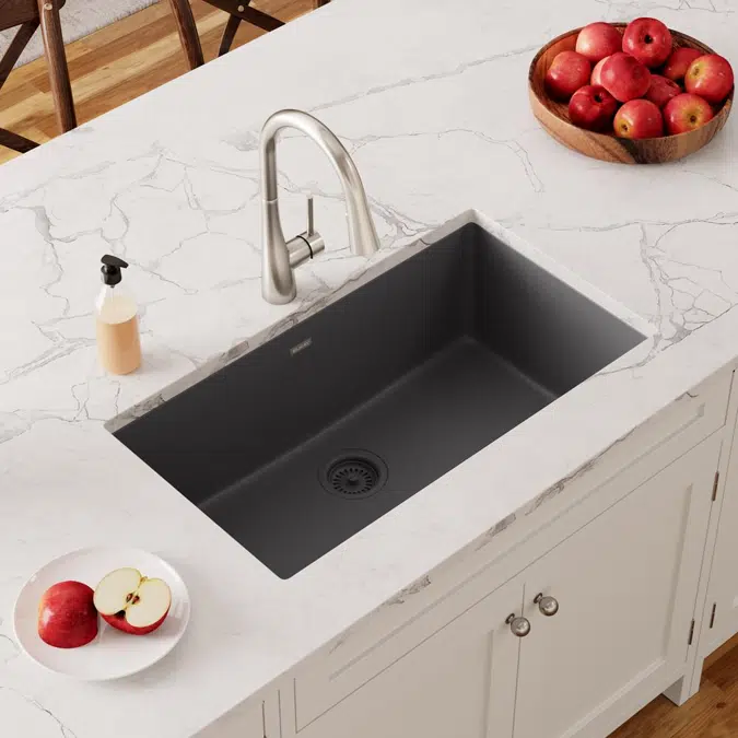 ELGRU13322GT0_GS0_BK0_WH0_MC0 Quartz Classic® 33" x 18-7/16" x 9-7/16" Single Bowl Undermount Sink
