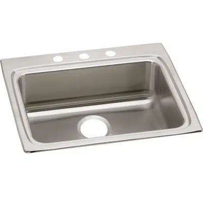 obraz dla LRAD2522603 Elkay Lustertone Classic Stainless Steel 25" x 22" x 6", Single Bowl Drop-in ADA Sink