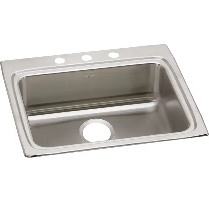 LRAD2522603 Elkay Lustertone Classic Stainless Steel 25" x 22" x 6", Single Bowl Drop-in ADA Sink