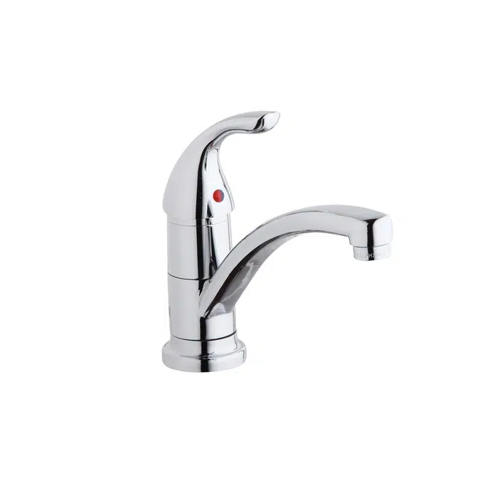 LK1500CRElkay Everyday Single Hole Deck Mount Kitchen Faucet with Lever Handle Chrome