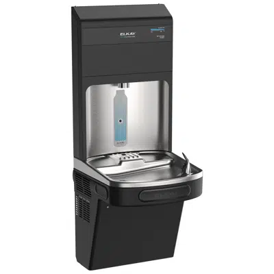 Image for LZS8WSBPRO-2FLP4 Elkay Pro Filtration® Connected Bottle Filling Station & Single ADA Cooler Refrig Dbl Total PFAS* + Lead Reduction BK